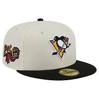 Men's New Era  Cream Pittsburgh Penguins 250th Anniversary of the United States Two-Tone 59FIFTY Fitted Hat