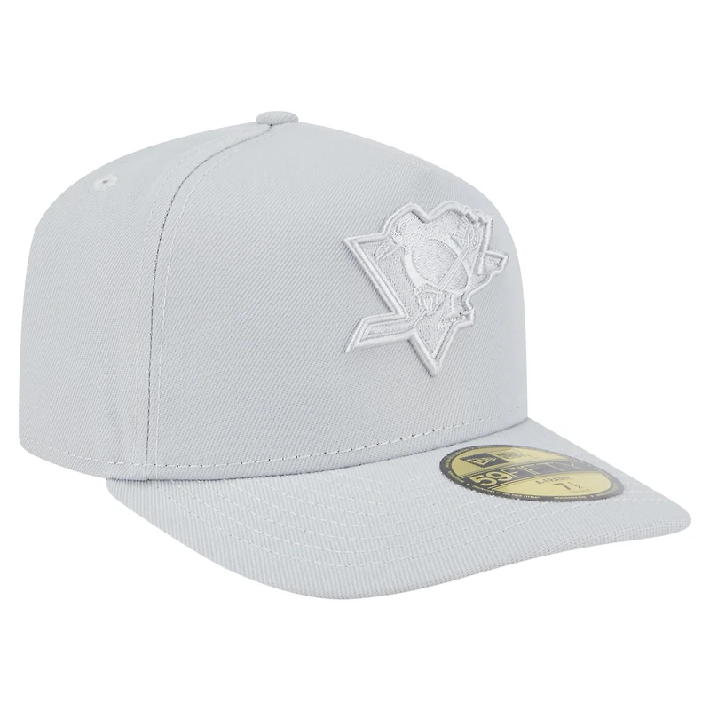 Casquette ajustée A-Frame 59FIFTY pour homme avec pack de couleurs des Penguins Pittsburgh New Era gris
