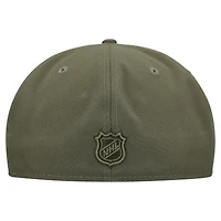 Men's New Era  Olive Pittsburgh Penguins Military Appreciation Flag 59FIFTY Fitted Hat