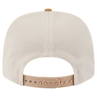 Men's New Era Tan/Light Brown Pittsburgh Penguins Two-Tone Trucker 9SEVENTY Stretch Snap Adjustable Hat