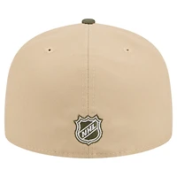 Men's New Era  Tan/Olive Pittsburgh Penguins Color Pack Two-Tone 59FIFTY A-Frame Fitted Hat