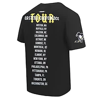 T-shirt noir Pro Standard pour hommes, visite de la ville des Penguins Pittsburgh