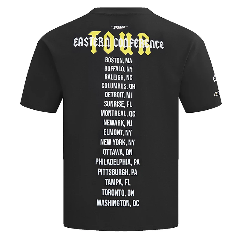 T-shirt noir Pro Standard pour hommes, visite de la ville des Penguins Pittsburgh