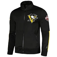 Men's Pro Standard Black Pittsburgh Penguins Classic Chenille Full-Zip Track Jacket