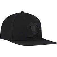 Casquette Snapback classique ton sur ton Pro Standard pour homme des Penguins de Pittsburgh noirs