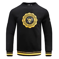 Sweat-shirt noir Pro Standard pour hommes avec écusson des Penguins de Pittsburgh