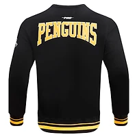 Sweat-shirt noir Pro Standard pour hommes avec écusson des Penguins de Pittsburgh