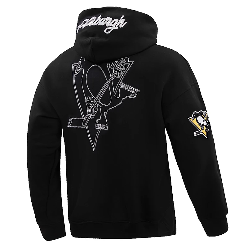 Men's Pro Standard  Black Pittsburgh Penguins Paint the City Pullover Hoodie