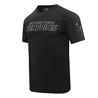 Men's Pro Standard Black Pittsburgh Penguins Wordmark T-Shirt