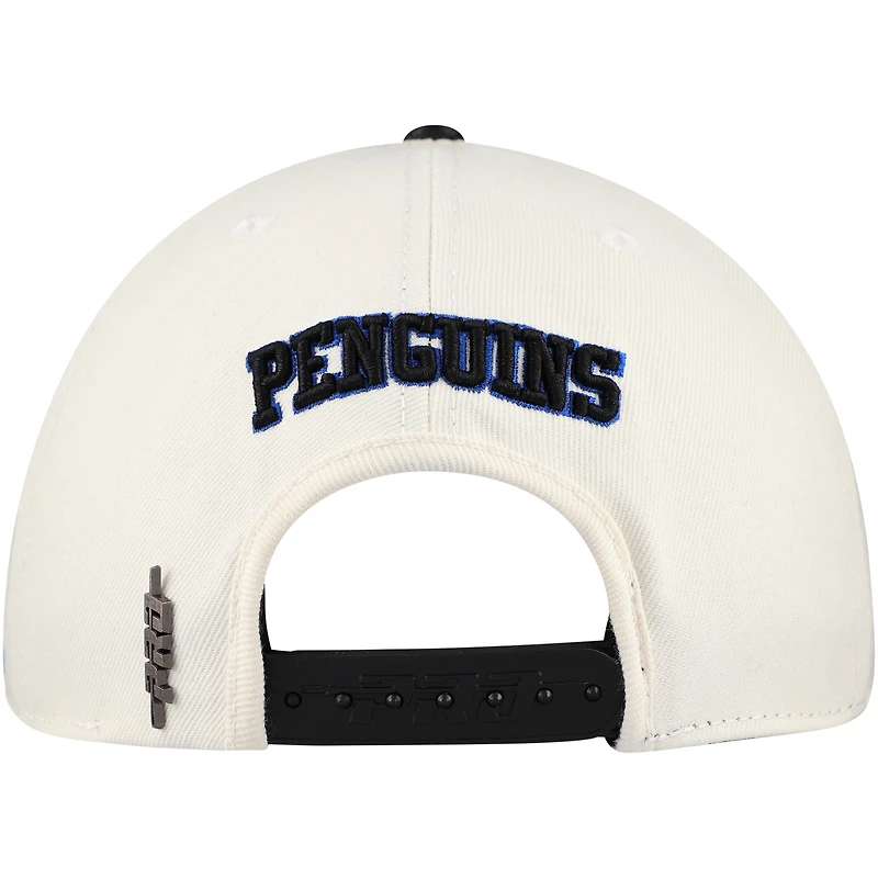 Men's Pro Standard Cream Pittsburgh Penguins Retro Classic Logo Snapback Hat