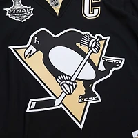 Maillot Sidney Crosby pour homme, noir, Pittsburgh Penguins 2008-09 Power Play