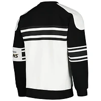 Sweat-shirt à col rond en polaire de défense des Penguins Pittsburgh Starter blanc pour hommes