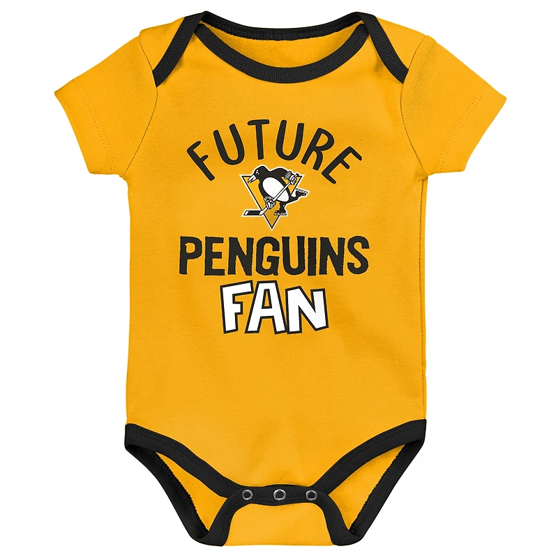 Ensemble de 2 bodys et couvertures pour nouveau-né bébé, choix n° 1 des Penguins Pittsburgh