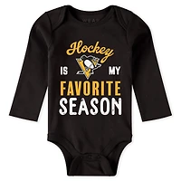 Vêtements pour nouveau-nés et nourrissons par Erin Andrews Pittsburgh Penguins Ensemble 3 pièces body pantalon Turn Me Around
