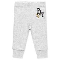 Vêtements pour nouveau-nés et nourrissons par Erin Andrews Pittsburgh Penguins Ensemble 3 pièces body pantalon Turn Me Around