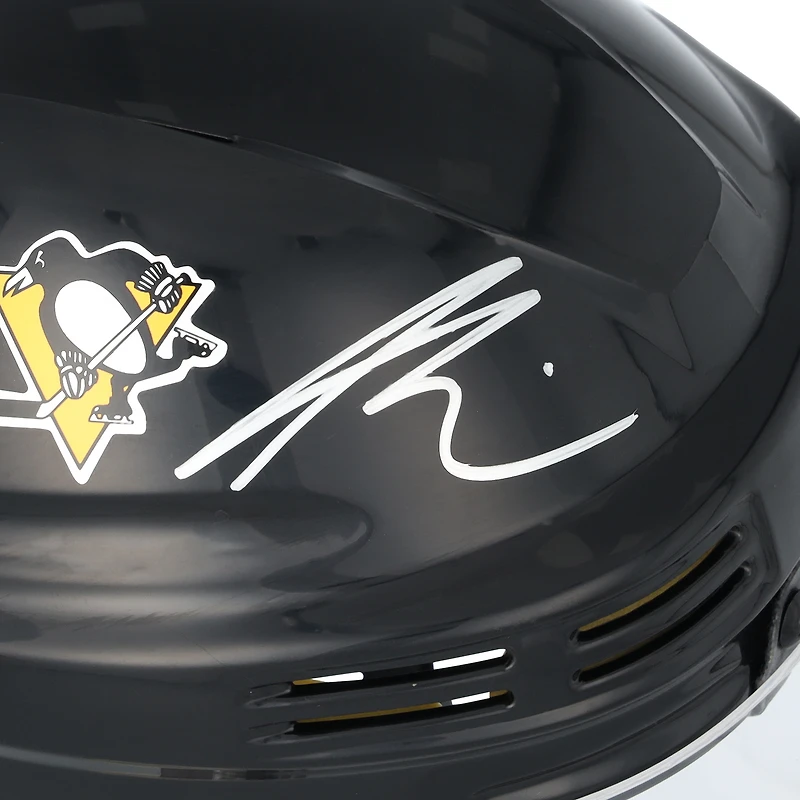 Mini-casque noir autographié par Paul Bissonnette des Penguins de Pittsburgh