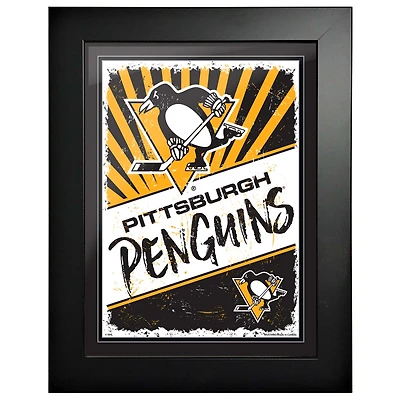 Pittsburgh Penguins - 12'' x 16'' Classic Print Framed Art