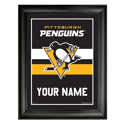 Pittsburgh Penguins 12'' x 16'' Personalized Team Frame