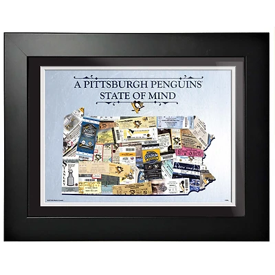Pittsburgh Penguins - 12'' x 16'' State of Mind Framed Artwork