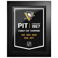 Pittsburgh Penguins - 12'' x 16'' Team Empire Framed Artwork