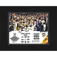 Photo encadrée 8" x 10" des Penguins de Pittsburgh, champions de la Coupe Stanley 2017