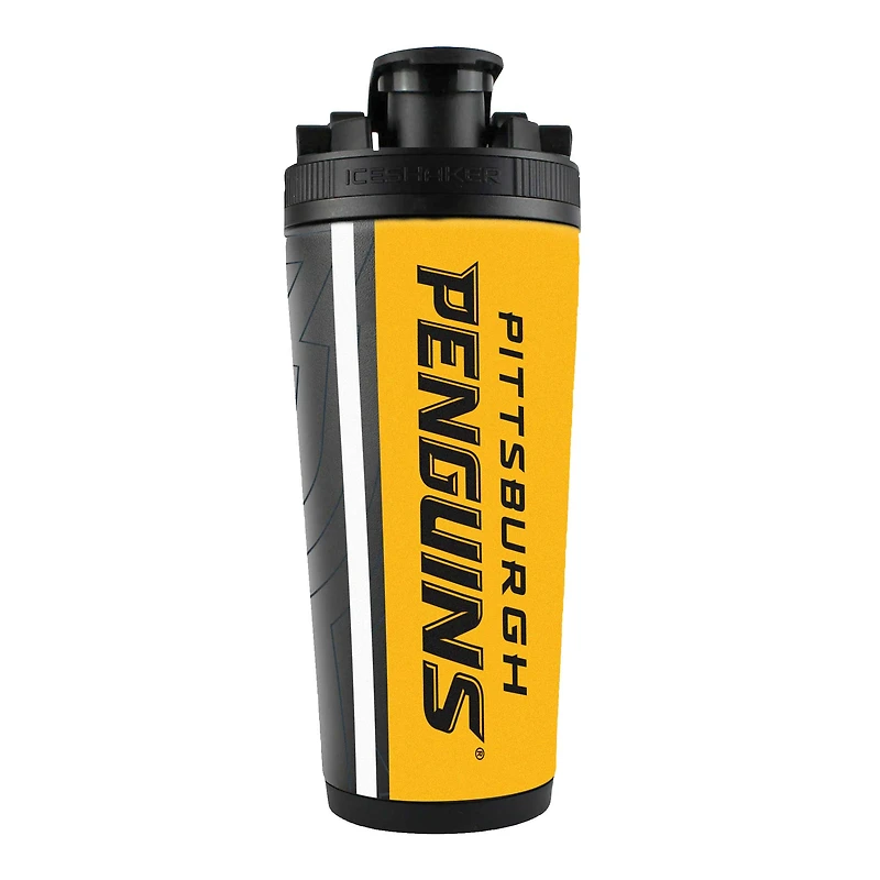 Bouteille shaker en acier inoxydable 4D des Penguins de Pittsburgh (78 cl)