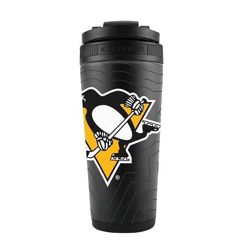 Bouteille shaker en acier inoxydable 4D des Penguins de Pittsburgh (78 cl)