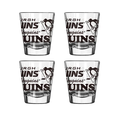 Pittsburgh Penguins 4-Pack 2oz. Shot Glass Set