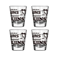 Pittsburgh Penguins 4-Pack 2oz. Shot Glass Set