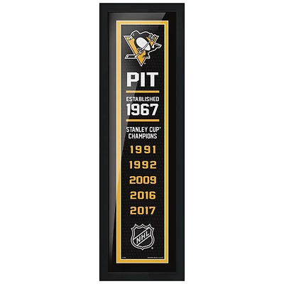 Pittsburgh Penguins - 6'' x 22'' Empire Framed Sign