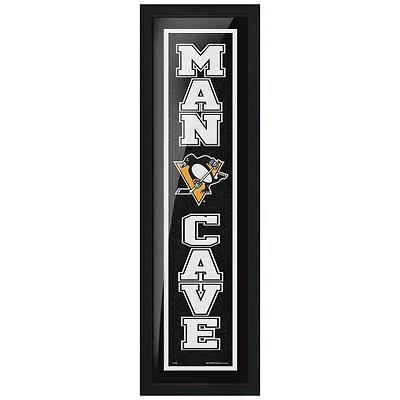 Pittsburgh Penguins 6'' x 22'' Man Cave Framed - Artwork