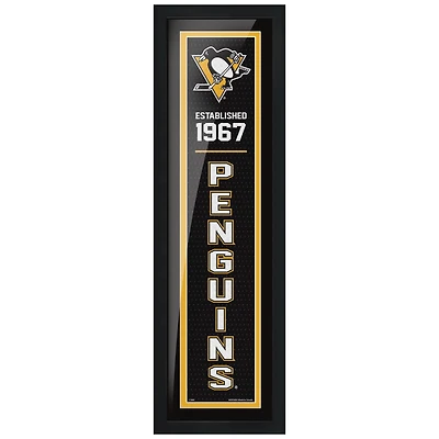 Pittsburgh Penguins 6'' x 22'' Team Established Framed - Artwork