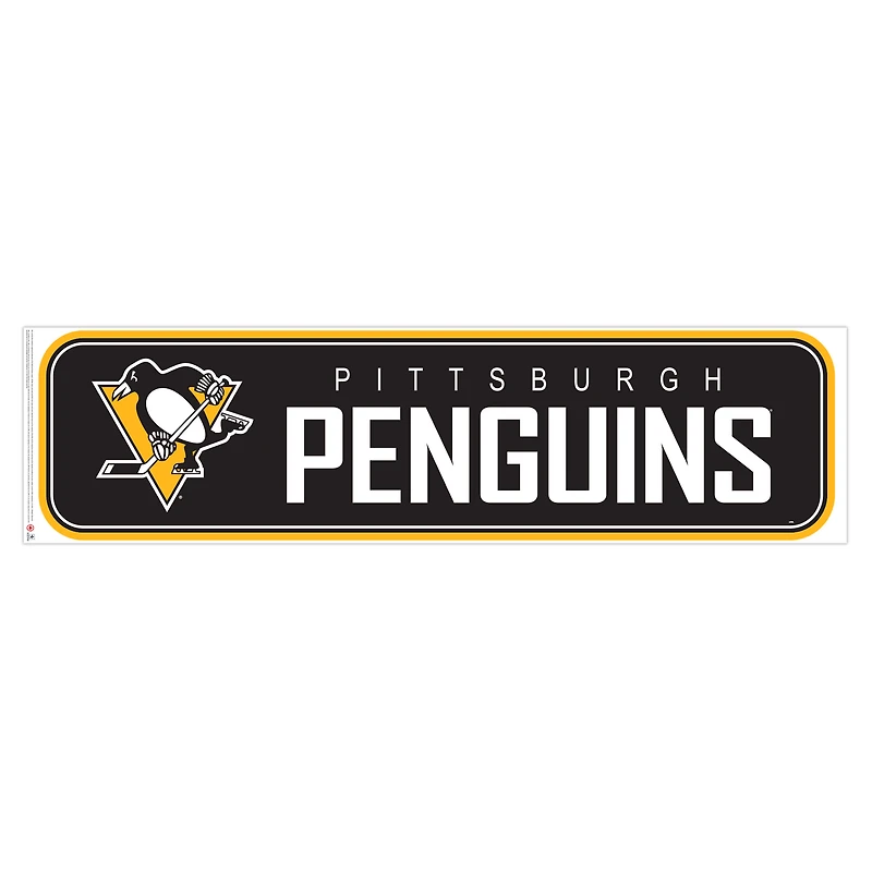 Pittsburgh Penguins 90'' x 23'' Repositionable Wall - Decal