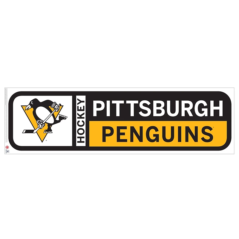 Pittsburgh Penguins 90'' x 23'' Team Logo Repositionable Wall Decal