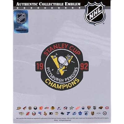 Pittsburgh Penguins Unsigned 1992 Stanley Cup Champions National Emblem Jersey Patch