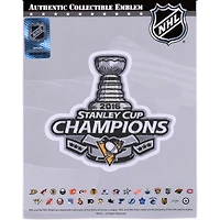 cusson de maillot non signé des champions de la Coupe Stanley des Penguins de Pittsburgh avec l'emblème national