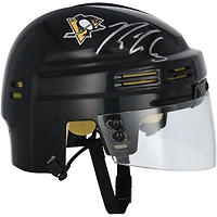 Mini-casque noir autographié de Ryan Whitney, des Penguins de Pittsburgh
