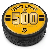 Sidney Crosby Gold/Black Pittsburgh Penguins - Medallion Puck