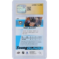 Teddy Blueger Pittsburgh Penguins Autographed 2019-20 Upper Deck Series 1 Young Guns #231 CGC Fanatics Witnessed Authenticated Rookie Card