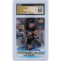 Teddy Blueger Pittsburgh Penguins Autographié 2019-20 Upper Deck Série 1 Young Guns Silver Foil #231 CGC Fanatics Witnessed Authenticated Auto 10 Rookie Card