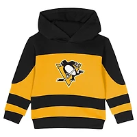 Toddler Black/Gold Pittsburgh Penguins Puck Hero Fleece Hoodie and Sweatpants Set
