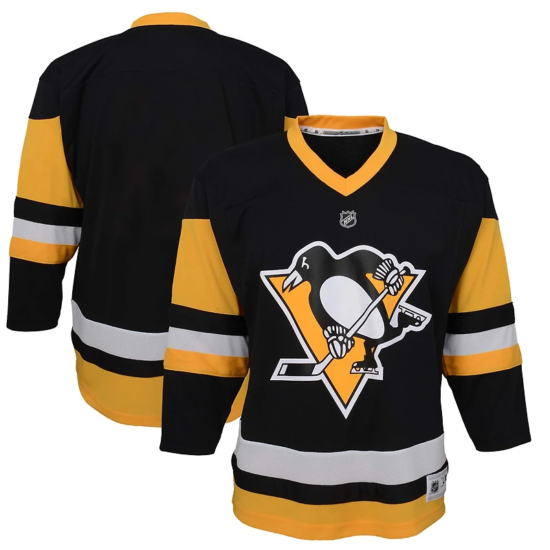 Toddler Black Pittsburgh Penguins Home Replica Jersey