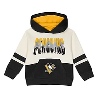 Toddler Outerstuff Black Pittsburgh Penguins Chants and Cheers Fleece Hoodie Pants Set