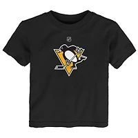 T-shirt Outerstuff noir pour tout-petit avec logo principal des Penguins de Pittsburgh
