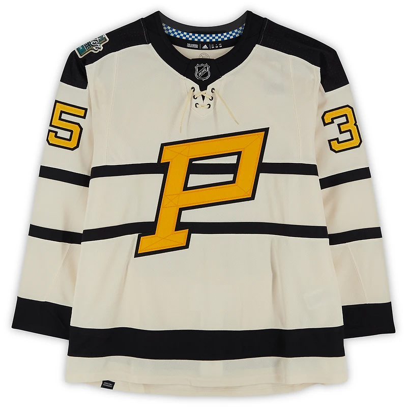 Tristan Jarry Pittsburgh Penguins Autographed 2023 Winter Classic adidas Authentic Jersey