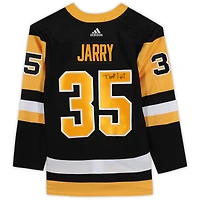 Tristan Jarry Pittsburgh Penguins Autographed Black Adidas Authentic Jersey