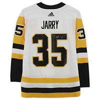 Tristan Jarry White Pittsburgh Penguins Autographed adidas Authentic Jersey