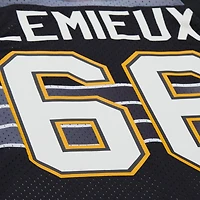 Unisex Mitchell & Ness Mario Lemieux Black Pittsburgh Penguins Maxxed Out Fashion Basketball Jersey