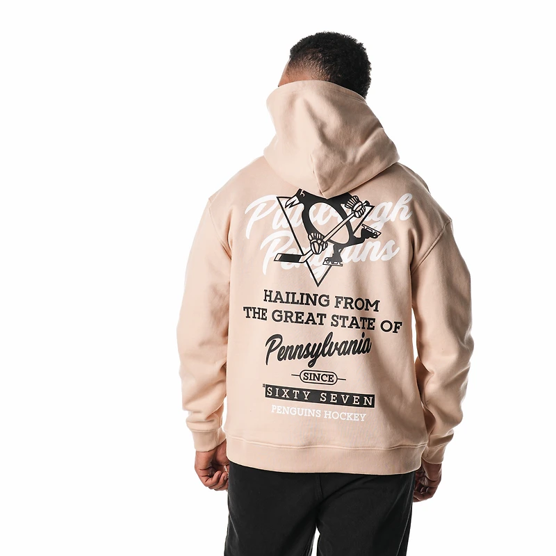 Unisex The Wild Collective  Cream Pittsburgh Penguins Pullover Hoodie