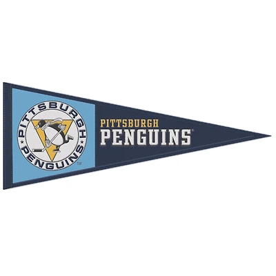 WinCraft Pingouins de Pittsburgh 13" x 32" Fanion avec logo rétro